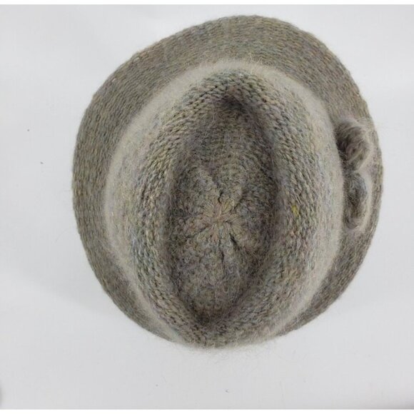 Vintage 90s Wool / Mohair Blend Women's Fedora with Flower Accent - Picture 4 of 8